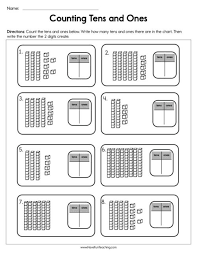 Tens and ones worksheets grade 1. Kindergarten Place Value Worksheets Have Fun Teaching