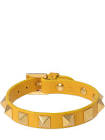 VALENTINO Yellow Leather Rockstud Bracelet