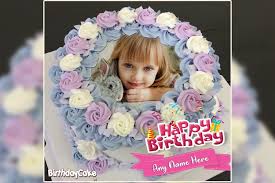 happy birthday flower cake with your