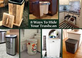8 ways to hide your kitchen trash can