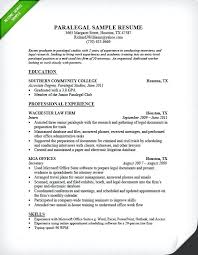 Paralegal Resume Cover Letter Ohye Mcpgroup Co
