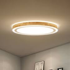 Make sure you have the right lights for your bedroom. Super Thin Round Flush Lighting 12 Dia Nordic Style Natural Wood Led Ceiling Lamp Kit For Bedroom Led Ceiling Lamp Flush Lighting Ceiling Lights