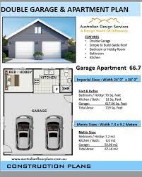 Double Garage Apartment Plan 2 Car
