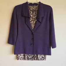 198 Xs Purple Classiques Entier Sweatercoat Jacket Depop