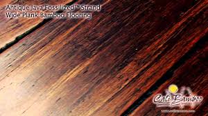 antique java wide plank bamboo flooring