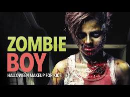 zombie boy halloween makeup for kids
