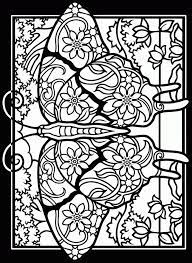 Printable Stained Glass Window Coloring