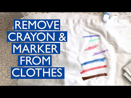 how to get crayon and marker stains out