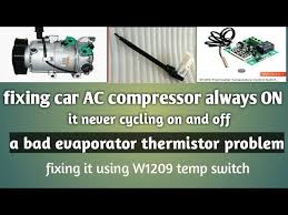 car ac compressor stays on all the time