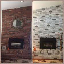 Brick Fireplace Remodel