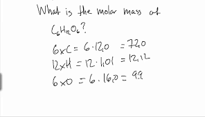 Example How To Find The Molar Mass Of A Compound