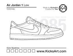 Air jordan shoes coloring page to print in 2019 shoe. Air Jordan 1 Low Stencil Air Jordans Nike Sb Dunks Nike