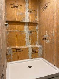 diy shower remodel modern walk in tile