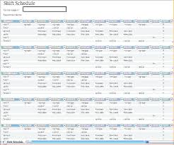 Excel Workout Calendar Employee Schedule Template Monthly Ffshop