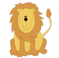 lion cute cartoon clip art ilration