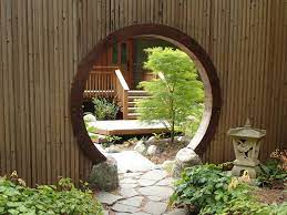 garden with a moon gate