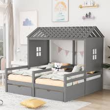 kids house bed twin platform beds