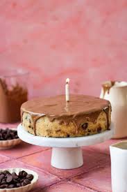 eggless chocolate chip cake in