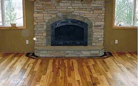 Hickory Flooring Fireplace Hardwood