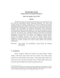 Kondisi lingkungan sekitar individu sangat berpengaruh pada pola belajar sosial jenis ini. Pdf Teori Belajar Sebagai Landasan Teknologi Pembelajaran