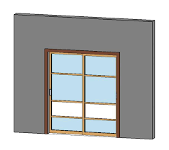 Object Double Sliding Glass Door