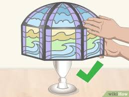 3 Ways To Paint Glass Lamp Shades Wikihow