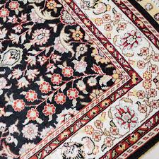 hereke rug small oriental black turkish
