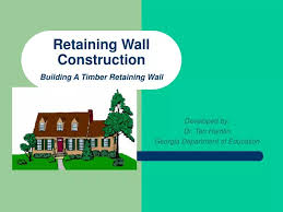 Retaining Wall Construction Building
