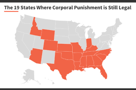 Which states permit the use of corporal punishment?