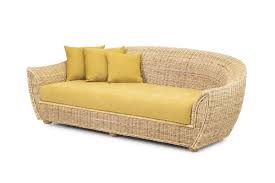 3 seater rattan sofa retro