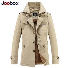 Winter Jacket Mens Warm Trench Coat