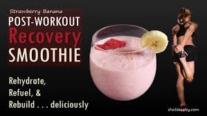 strawberry banana recovery smoothie