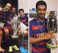 All of those elements truly make this silhouette a classic. Lionel Messi Luis Suarez And Barcelona Stars Enjoy Dressing Room Celebrations After Uefa Super Cup Daily Mail Online