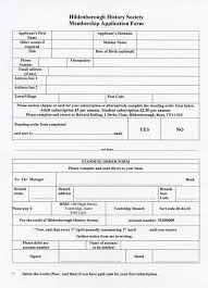 Membership Application And Standing Order Form