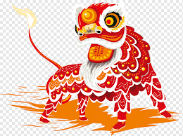 red and white chinese dragon