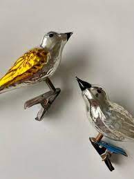 Bird Ornaments 1960s Set