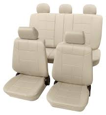 Beige Elegant Car Seat Covers Set