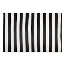 black and white stripe outdoor rug 4x6