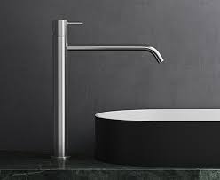 This black marble sink, spotted in an australian home from vogue living, looks even more luxurious thanks to a touch of gold. Nero By Vallone Black Matte Bath Design Taps