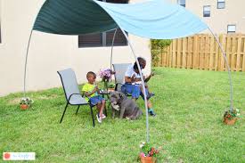 diy pvc canopy for backyard shade the