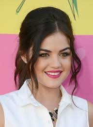 get lucy hale s bright pink lip from