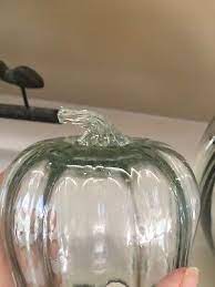 Recycled Glass Pumpkin Cloche