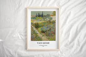 Vincent Van Gogh Flowering Garden Van
