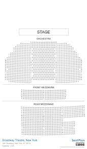 broadway theatre new york seating chart