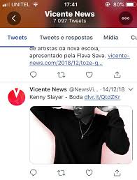 Vicente news é uma plataforma musical criada para promover músicas e artistas, com intuito, de dar visibilidade à. Kenny Slayer Kennyslayer2 Twitter