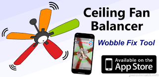ceiling fan balancer app wobble fix tool
