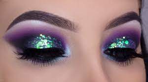 high shine glitter smokey eyes tutorial