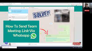 how to send team meeting link to your