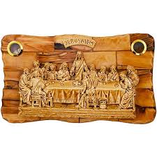 The Last Supper Olive Wood Plaque