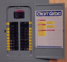 Circuit Breaker Identification Labels Circuit Panel Id Chart